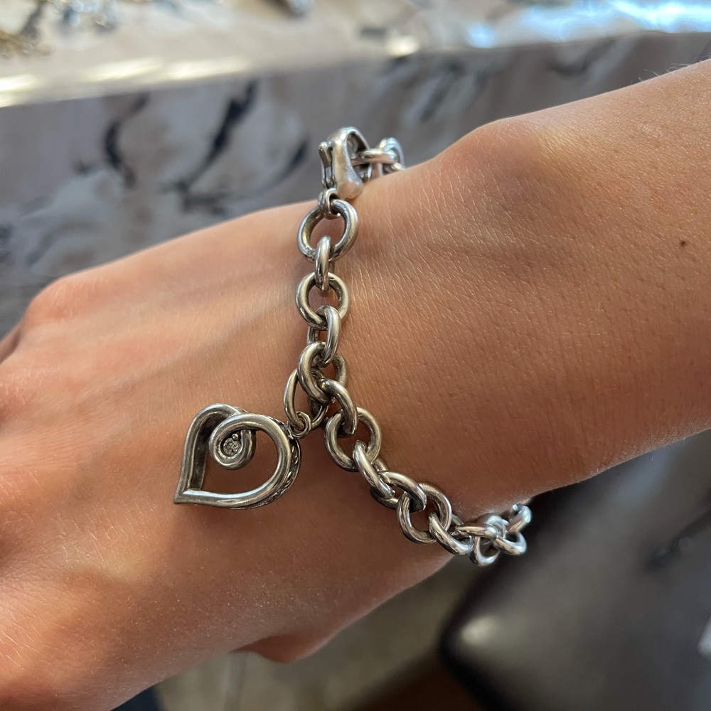 Kay Jewelers Link Charm Bracelet w/ Diamond